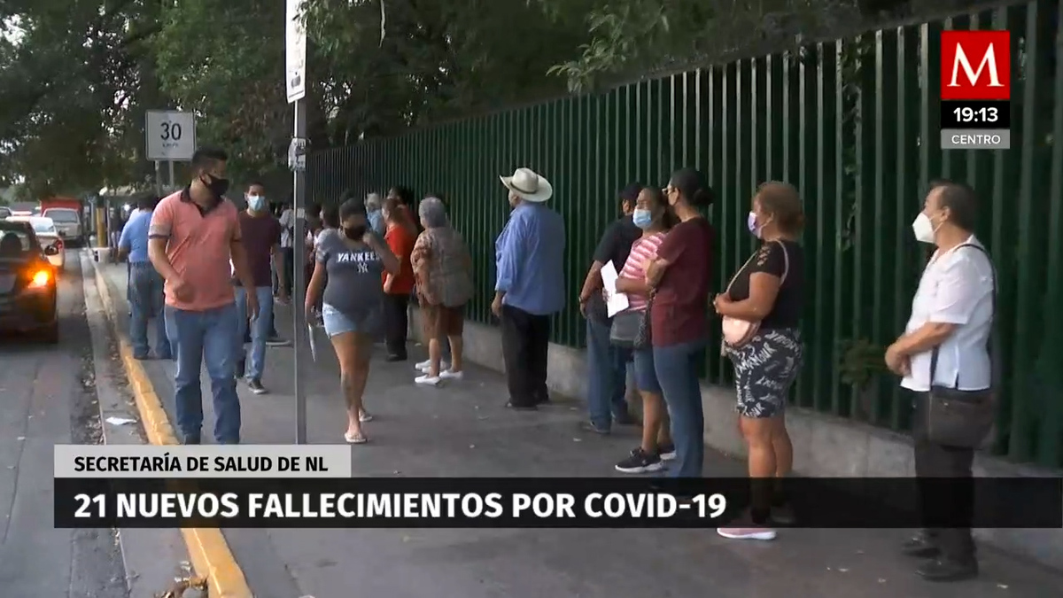 Nuevo León suma 25 días con 20 o más muertes por covid-19 diarias