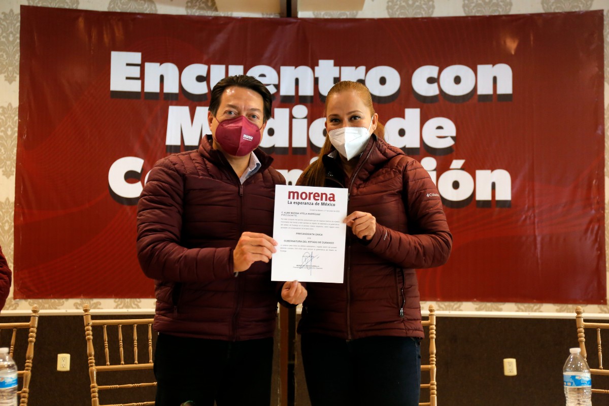 Marina Vitela se registra como candidata a gobernadora de Durango | Mauricio Román