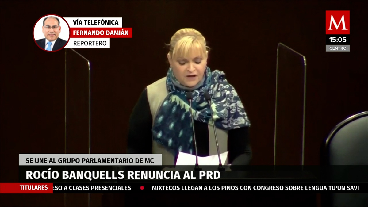 Rocío Banquells renuncia al PRD y se suma a Movimiento Ciudadano