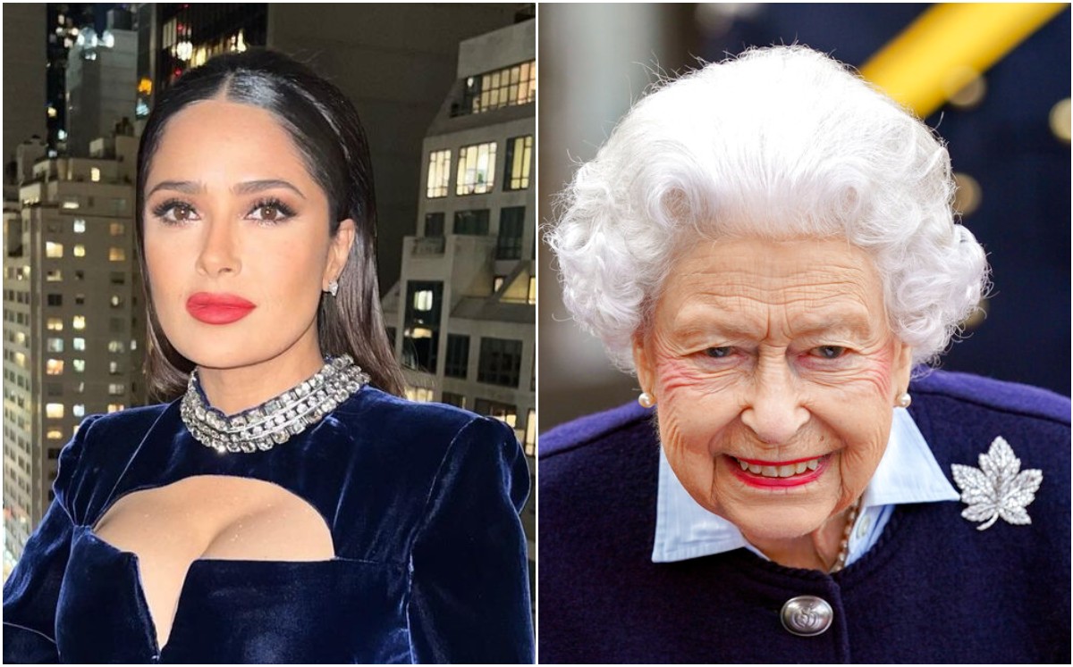 Salma Hayek le desea pronta recuperación a la reina Isabel II (Instagram).