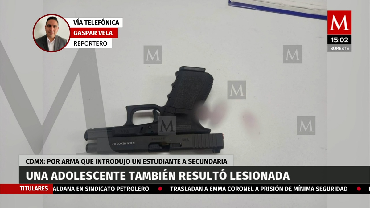 Alumna resultó herida por el arma que menor ingresó a una secundaria