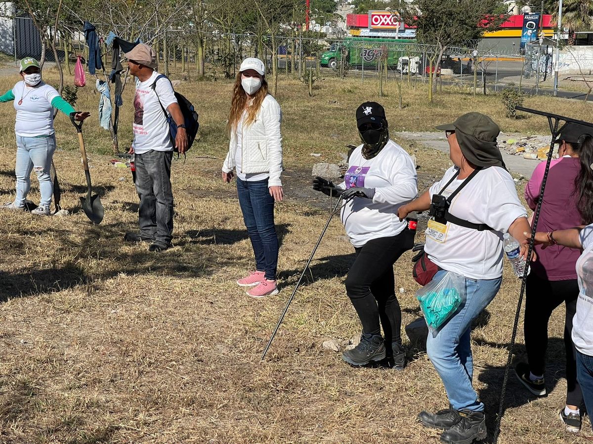 Brigada nacional buscando desaparecidos en Tlajomulco (Karla Victoria Rodríguez)