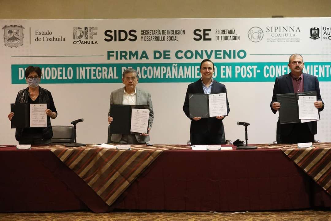 Firman convenio para brindar atención a niños y jóvenes tras confinamiento en Coahuila. | Milenio Digital