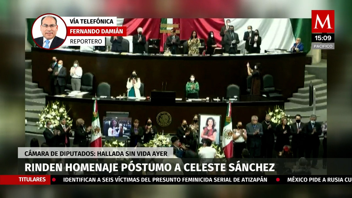Rinden homenaje póstumo, a diputada Celeste Sánchez en San Lázaro