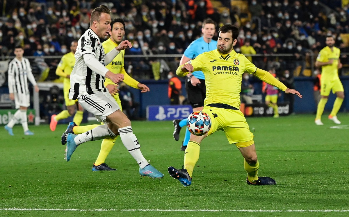 Villarreal rescata empate ante la Juventus en la ida de octavos de la Champions League (AFP)