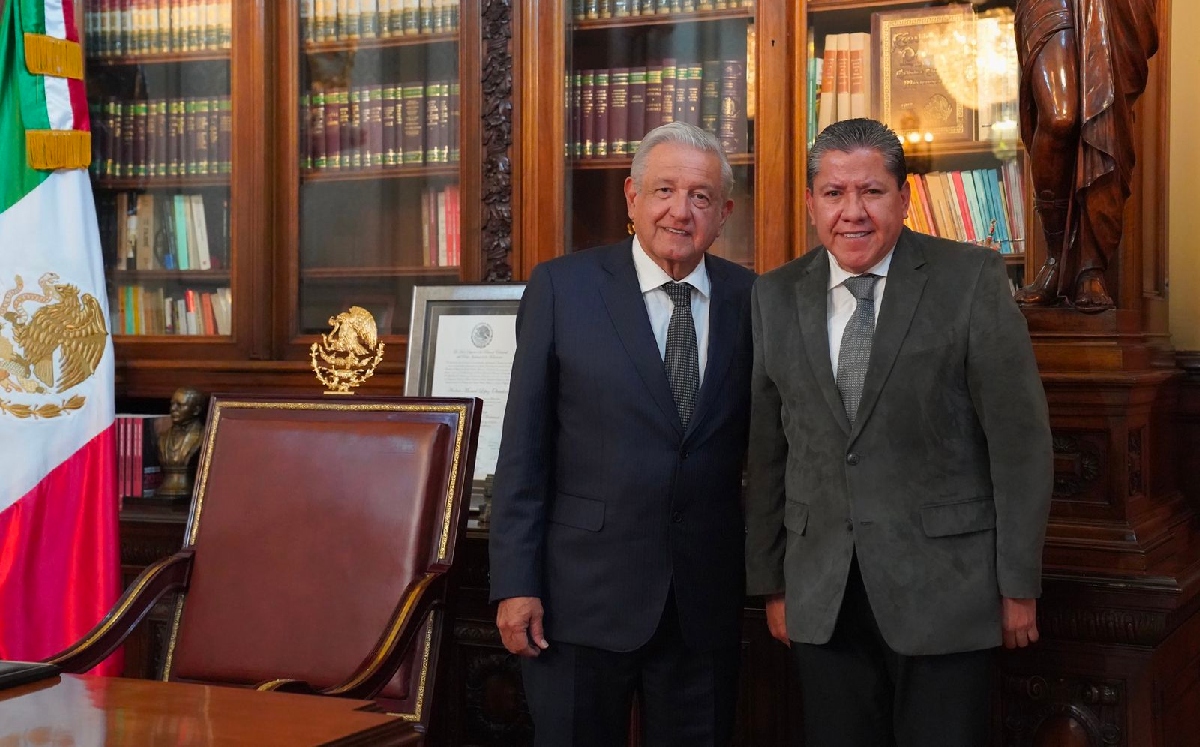 El gobernador de Zacatecas, David Monreal, se reunió por la mañana con el Presidente. | @DavidMonrealA