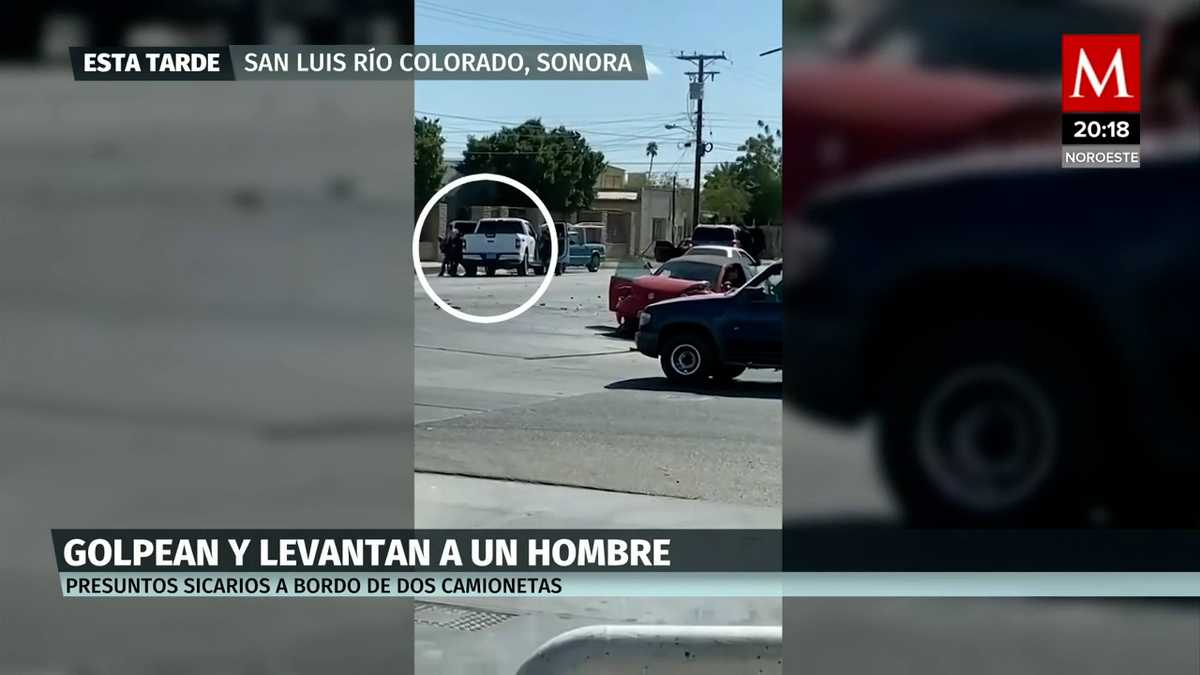 Presuntos sicarios levantan a un hombre en Sonora
