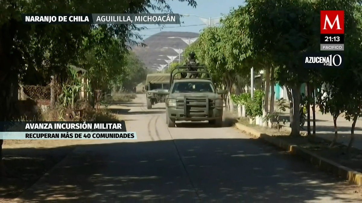 Ya existe una relativa tranquilidad en Naranjo de Chila, en Aguililla, Michoacán