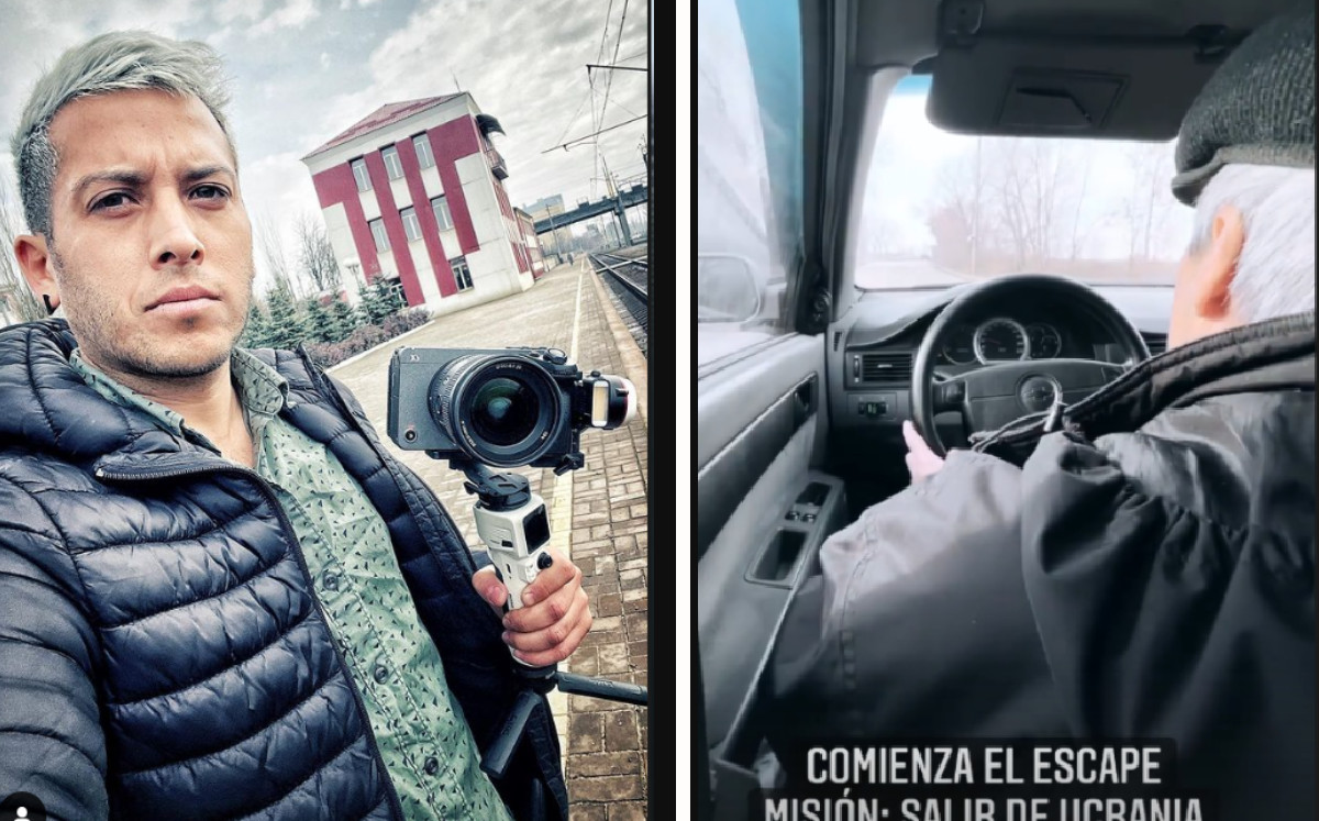 Alex Tienda muestra cómo intentar huir de Ucrania tras ataques de Rusia. | Especial