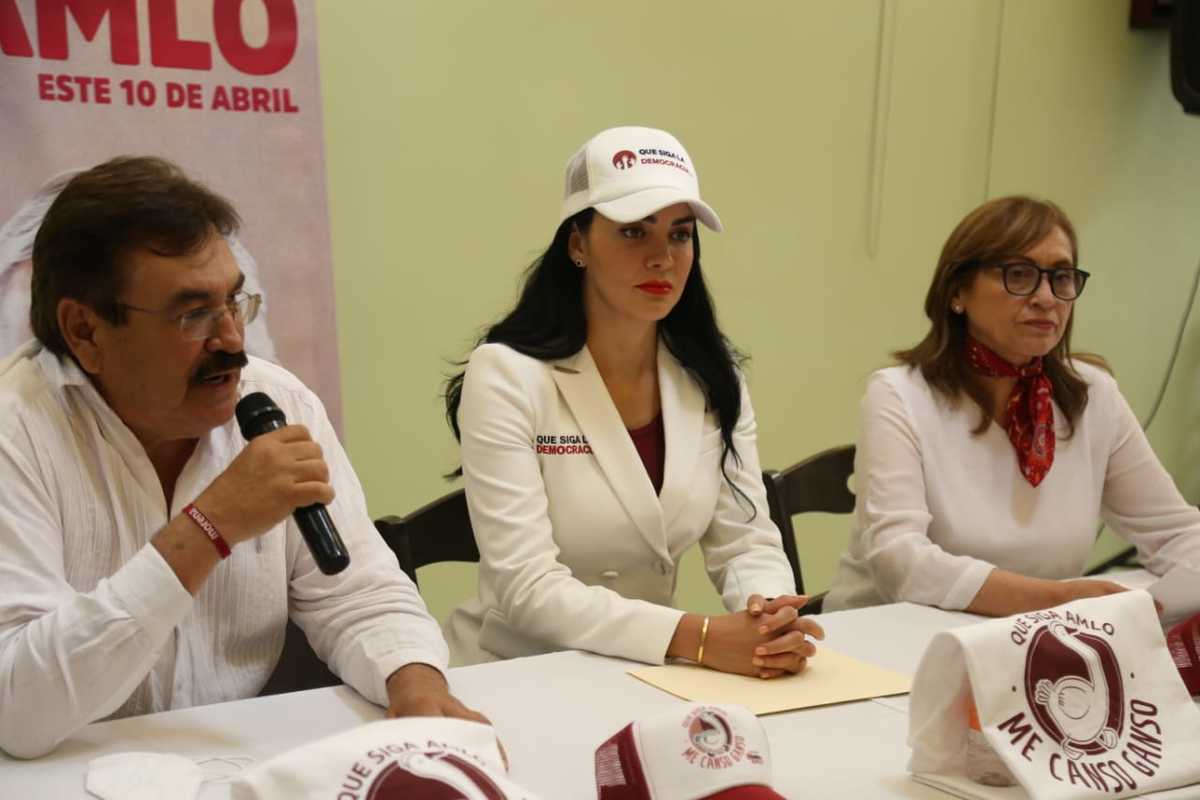 Conferencia de prensa de  “Que siga la Democracia” A.C.