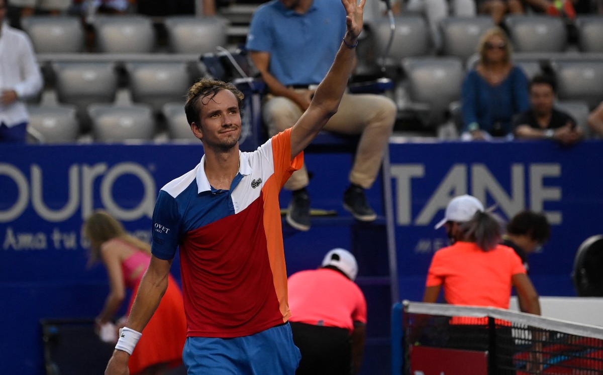 Daniil Medvedev se mete a semifinales del Abierto Mexicano de Tenis 2022 (AFP)
