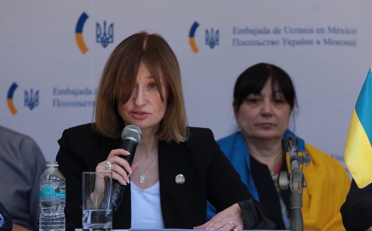 La embajadora de Ucrania en México, Oksana Dramaretska  | Jesús Quintanar