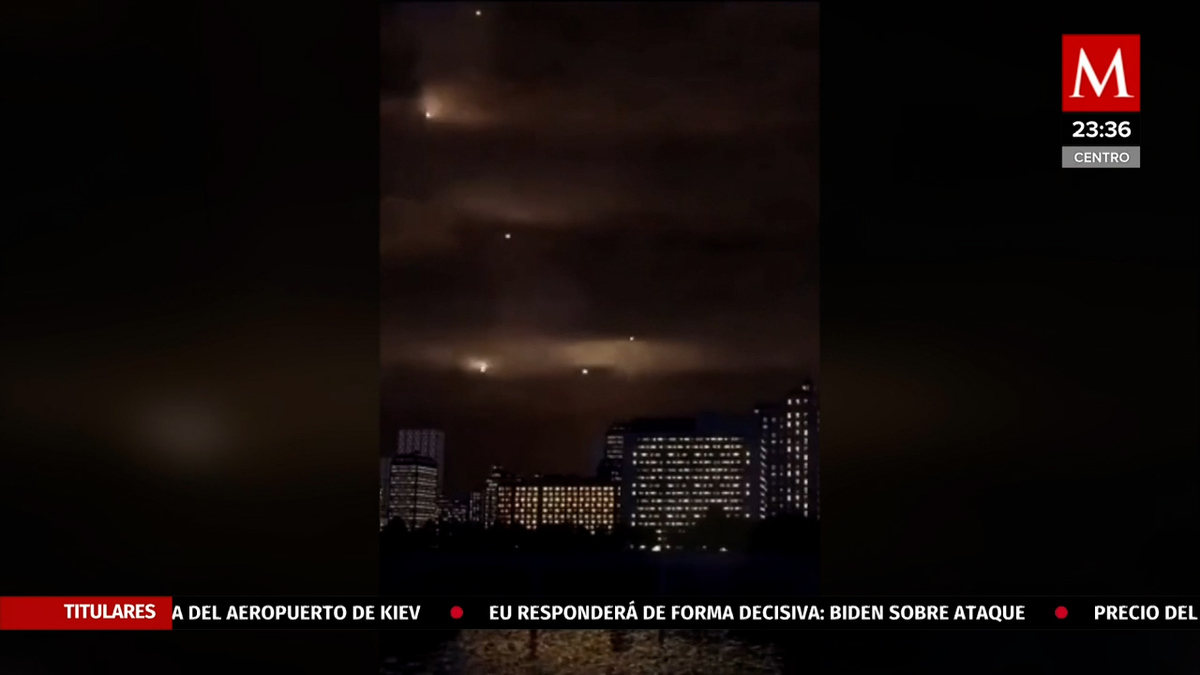 Explosiones interrumpen reporte de corresponsales en Ucrania | VIDEO
