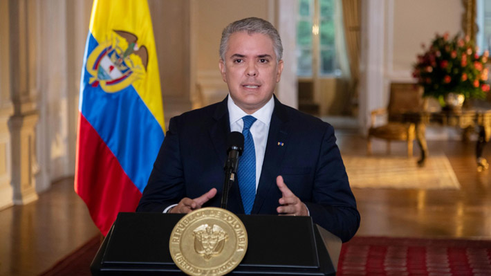 Ivan Duque explicó lo sucedido en su cuenta de Twitter (EFE)