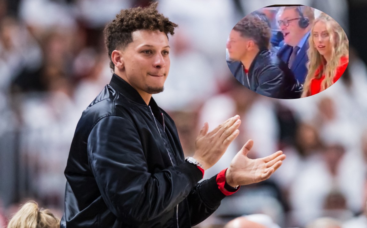 Pelea de Patrick Mahomes con su novia es grabada en vivo y el jugador responde (AFP)
