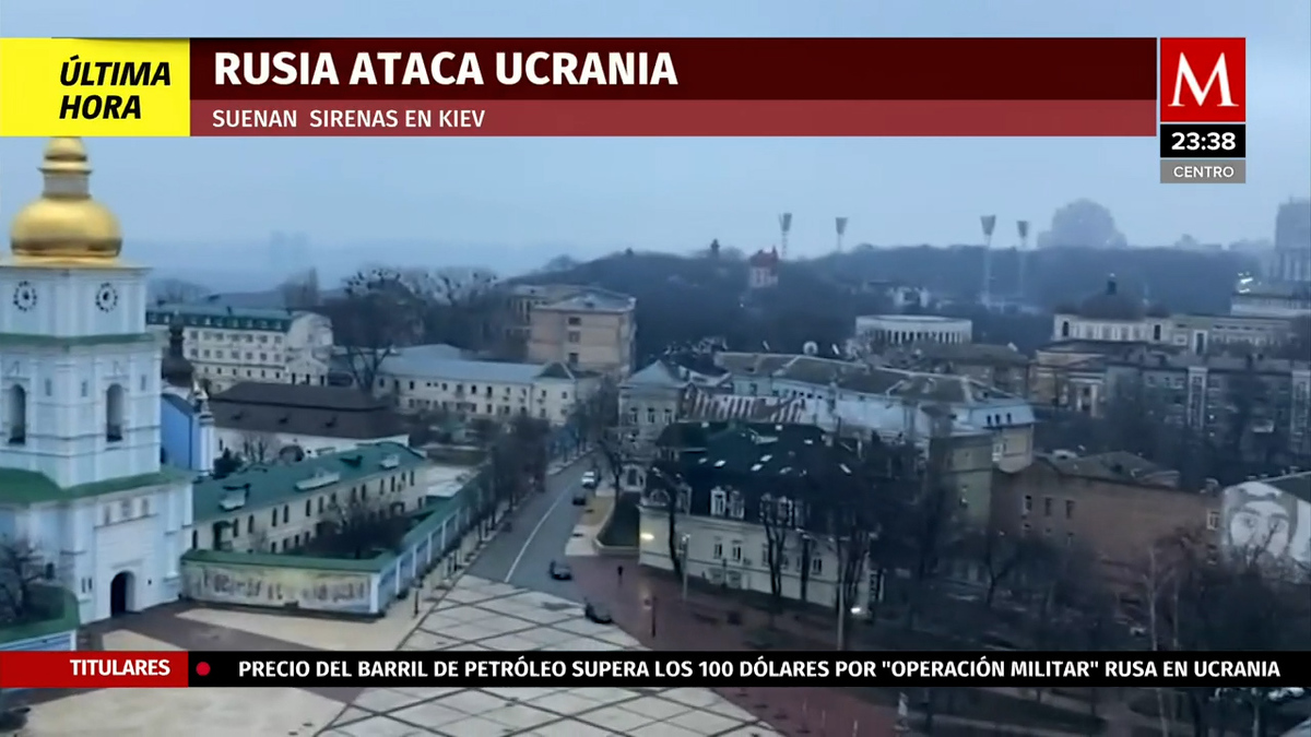 Sirenas de alerta de bombardeos en Lviv, en el oeste de Ucrania