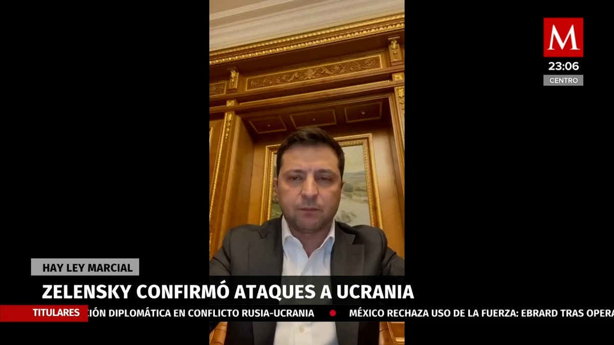 Volodimir Zelenski impone ley marcial en Ucrania por operación