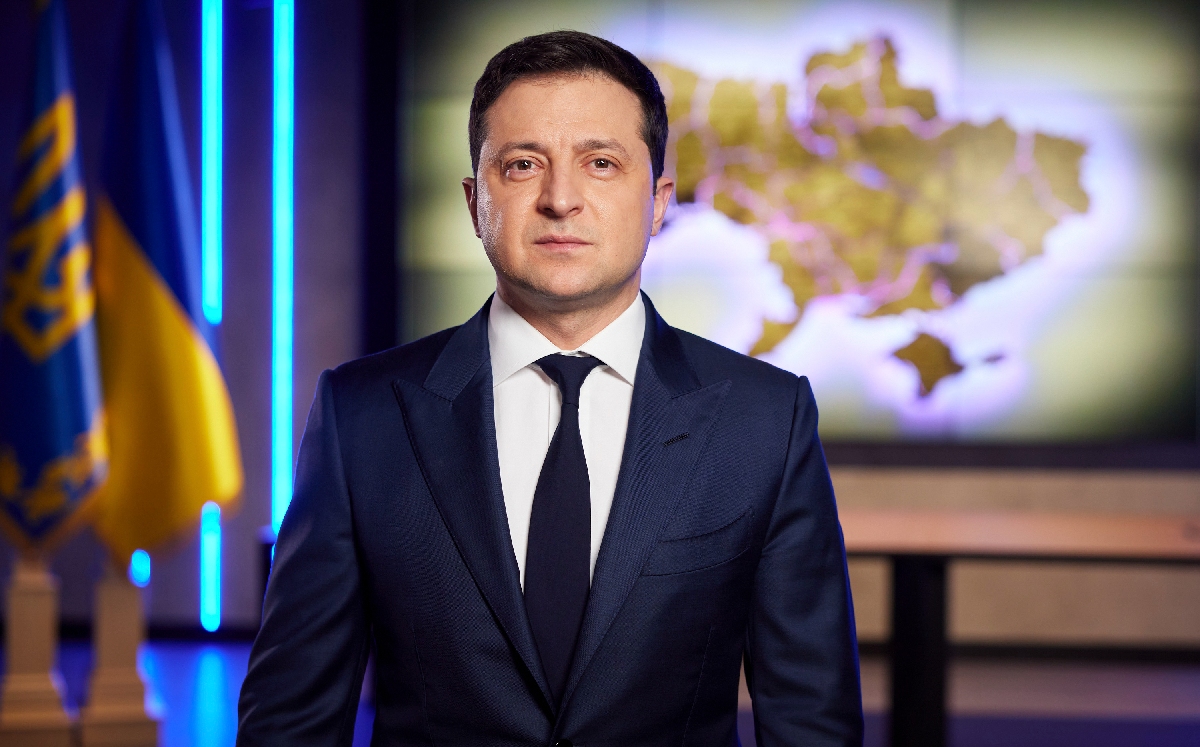 El presidente de Ucrania, Volodimir Zelenski, dio un mensaje a los medios por la mañana. | AP