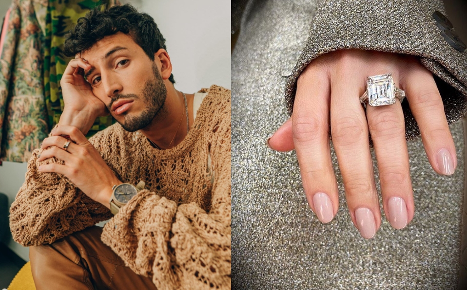 Sebastián Yatra opina sobre el anillo de Belinda (Instagram)