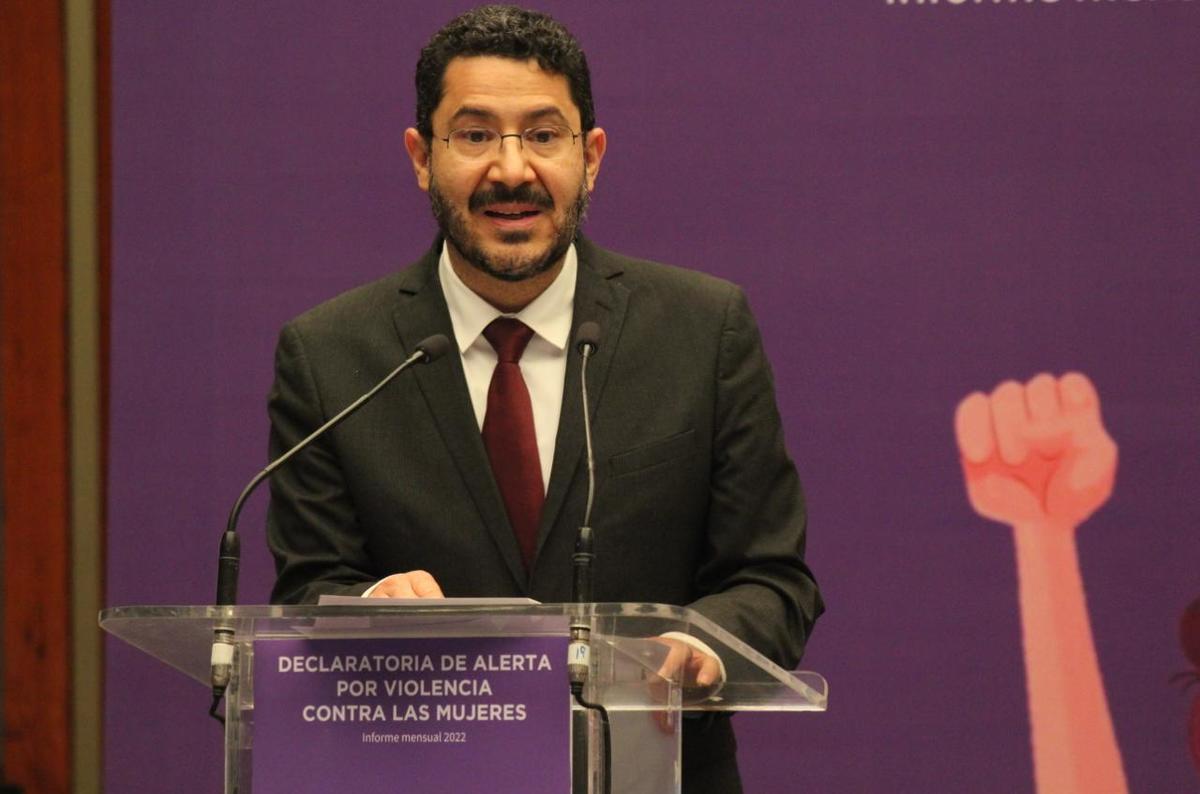 El secretario de gobierno de la Ciudad de México, Martí Batres. (Leonardo Lugo)