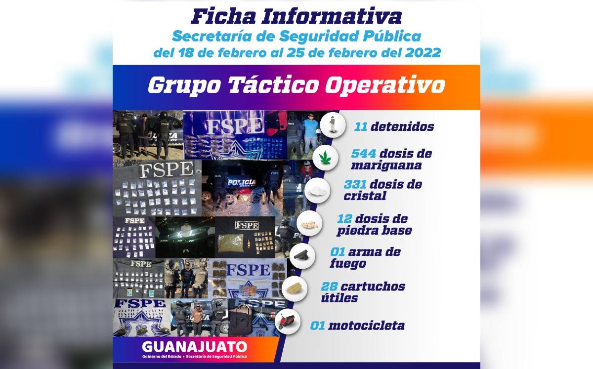 Las detenciones se realizaron en distintos municipios de Guanajuato.-