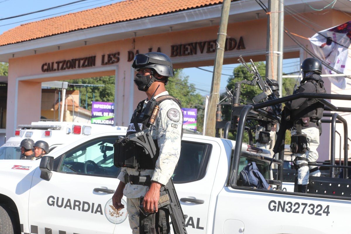 Elementos de la Guardia Nacional. (Javier Ríos)