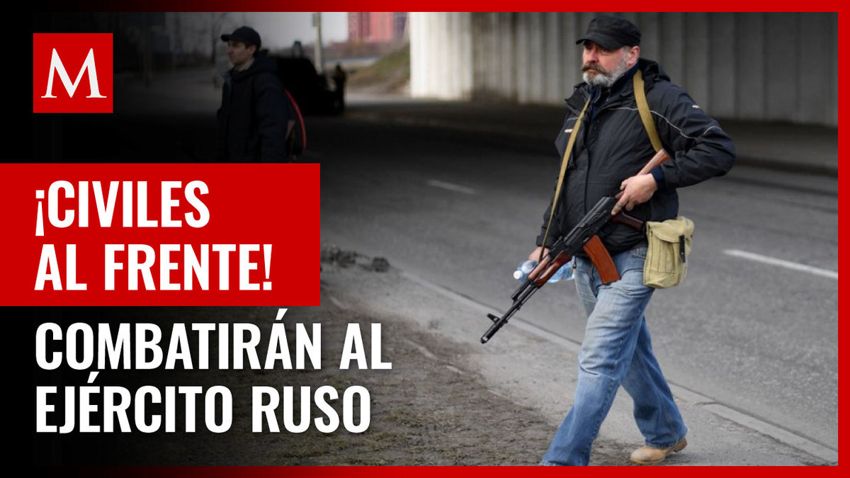 En Kiev, civiles ucranianos inexpertos hacen frente al ejército ruso