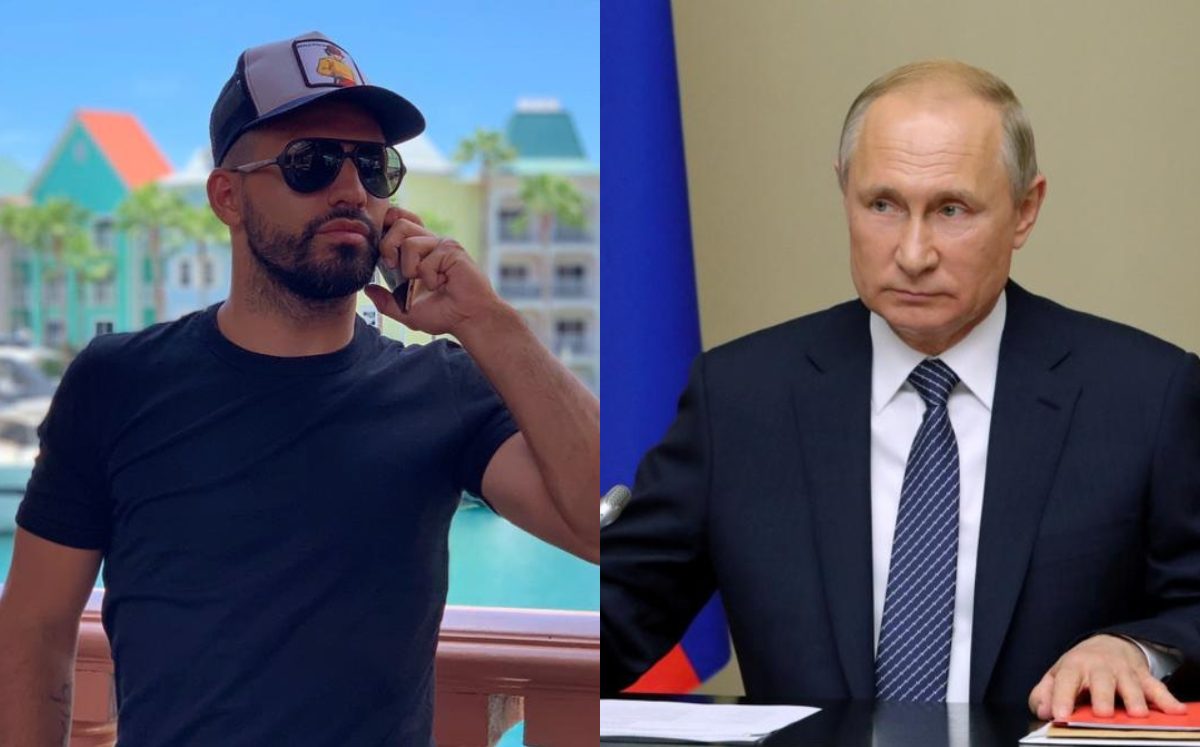 La llamada que el 'Kun' Agüero haría con Vladimir Putin (Instagram/AP)