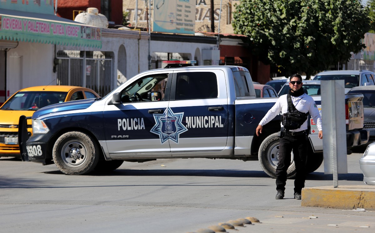 Policía de Torreón. (Mauricio Román)