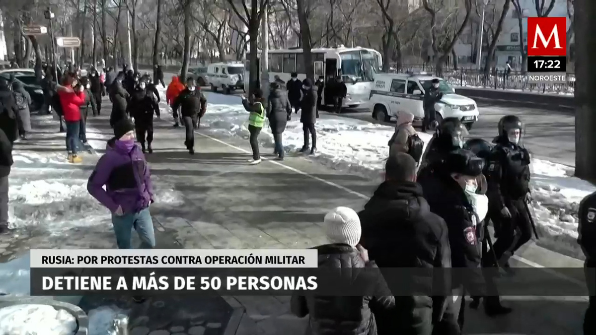 En Rusia: más de 3 mil detenidos por protestar contra guerra
