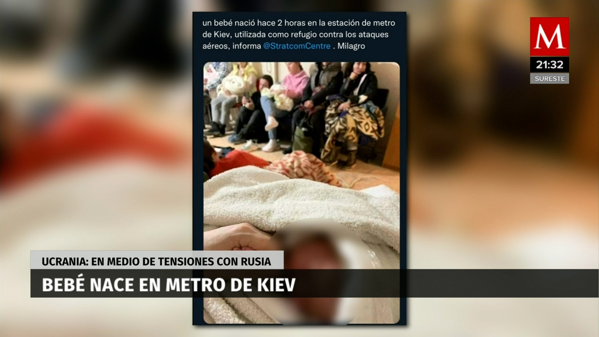 En Ucrania, nació bebé en el metro entre bombardeos y sirenas de alerta