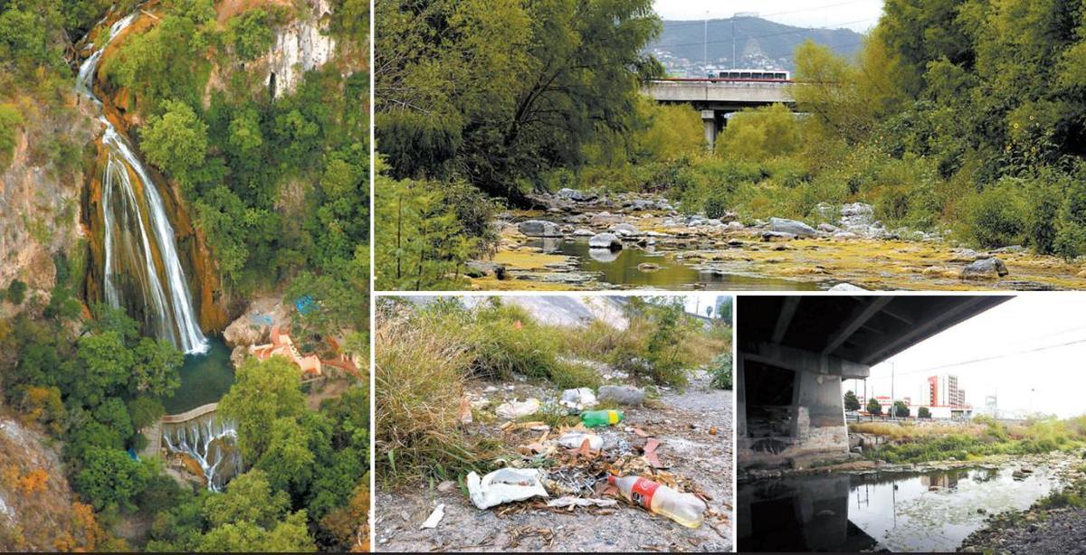 El hidrogeólogo Héctor de León sugiere el uso de mantos de la Cola de Caballo, y alertó sobre el río Santa Catarina. FOTOS: R. ALANÍS Y V. GONZÁLEZ