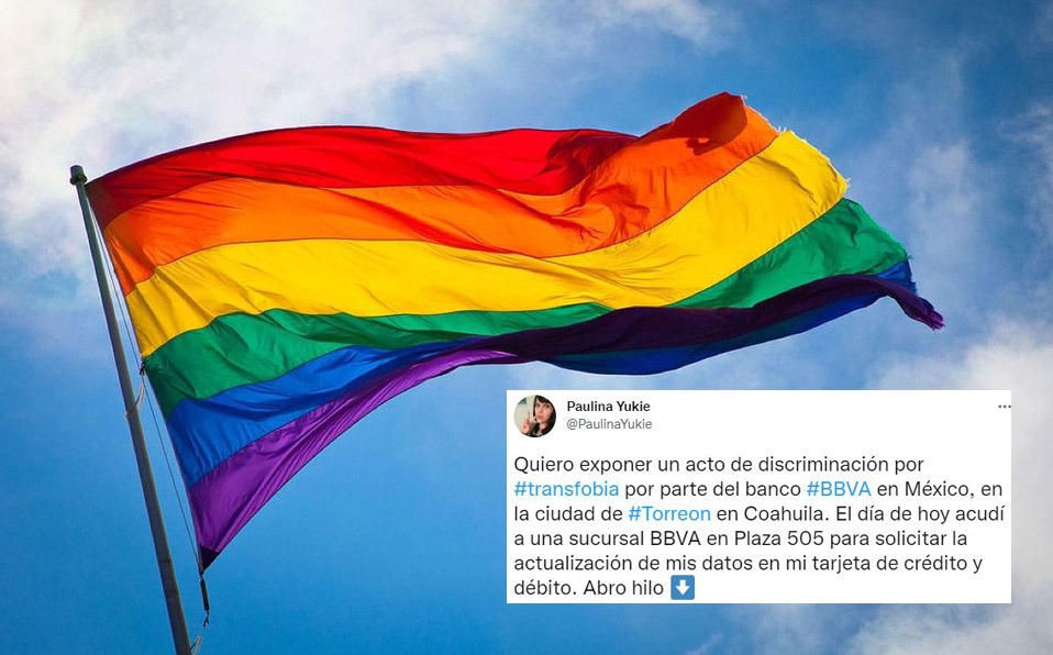 Mujer transgénero acusa discriminación de banco en Torreón. (Especial)