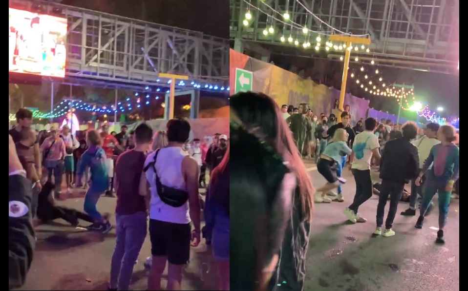 Viralizan pelea afuera del EDC 2022