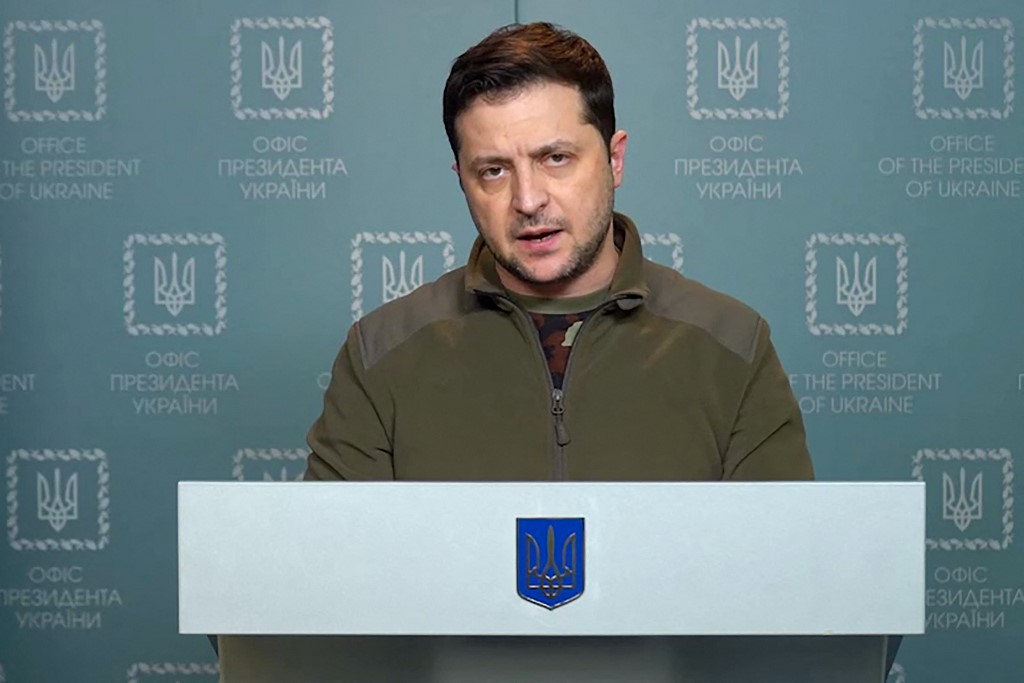 Volodimir Zelenski, presidente de Ucrania. (AFP)