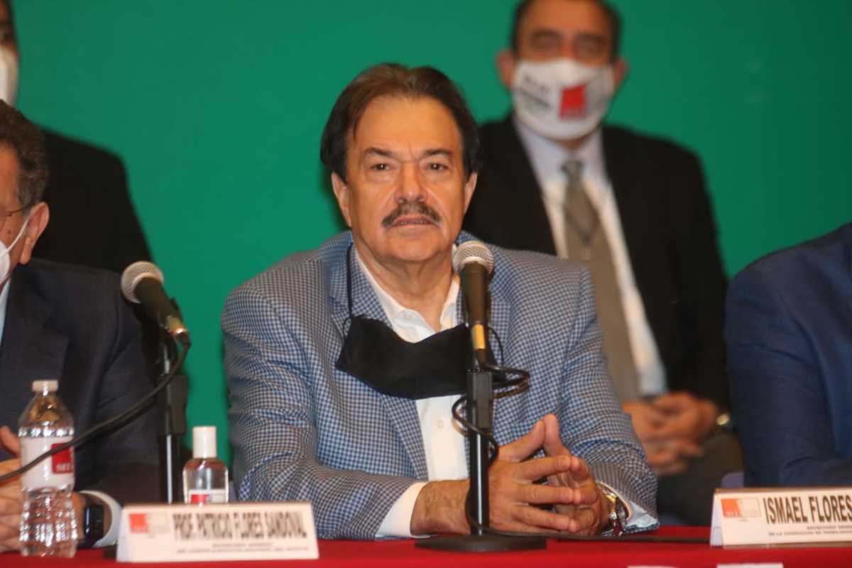 Ismael Flores Cantú, líder de la CTM en Nuevo León. Foto: Leonel Rocha.