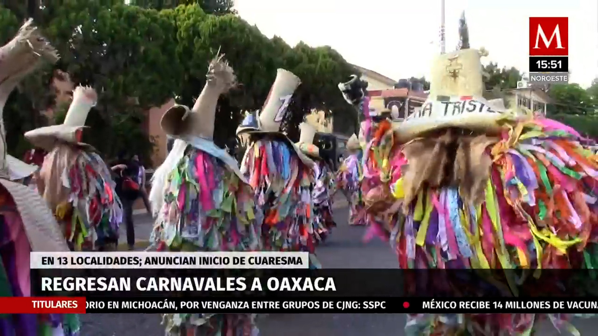 Regresan los carnavales a Oaxaca después de dos años