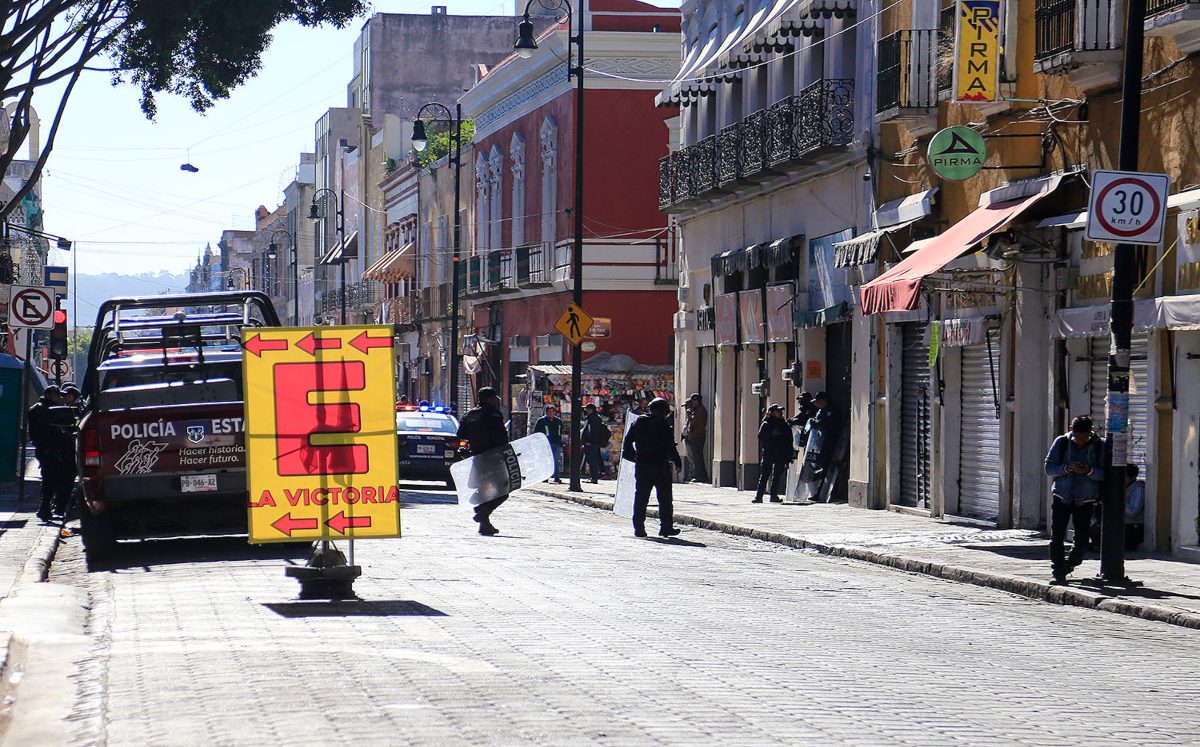 Calles de Puebla sin presencia de ambulantes | Andrés Lobato