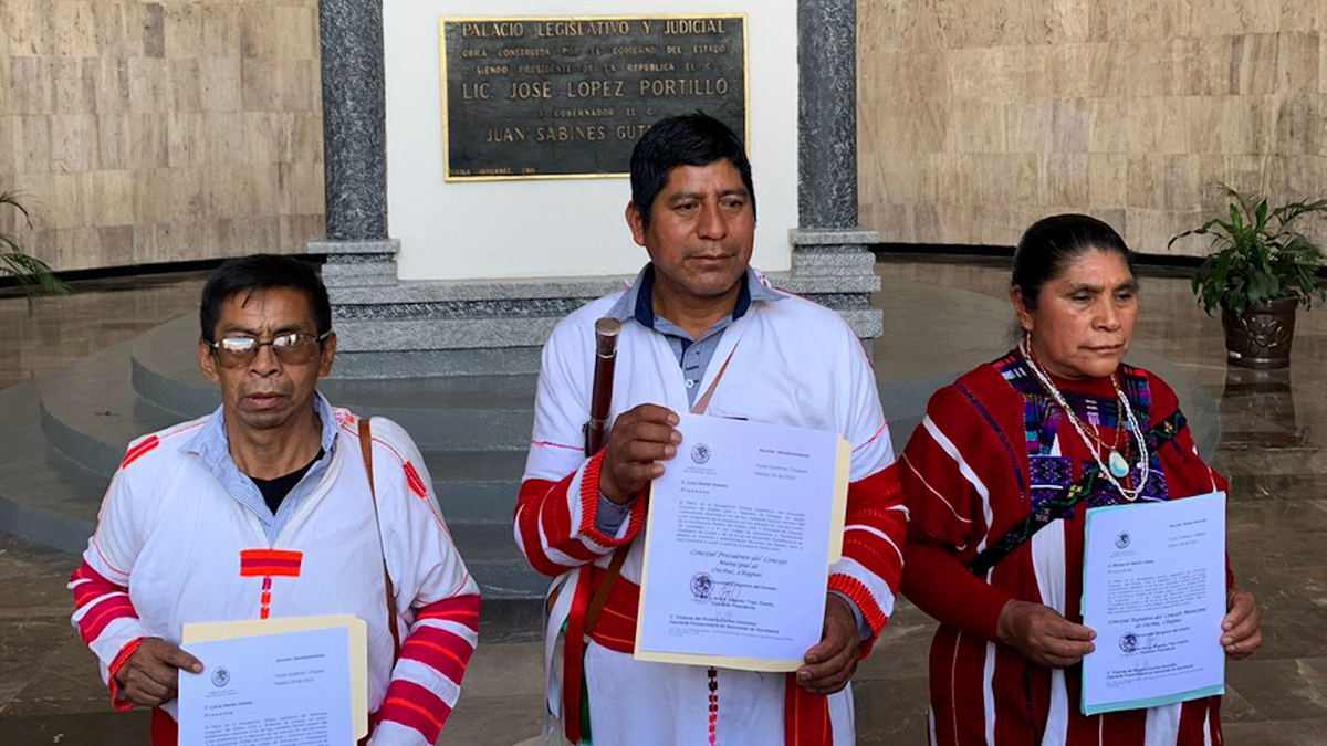Congreso de Chiapas nombra nuevo concejo municipal de Oxchuc