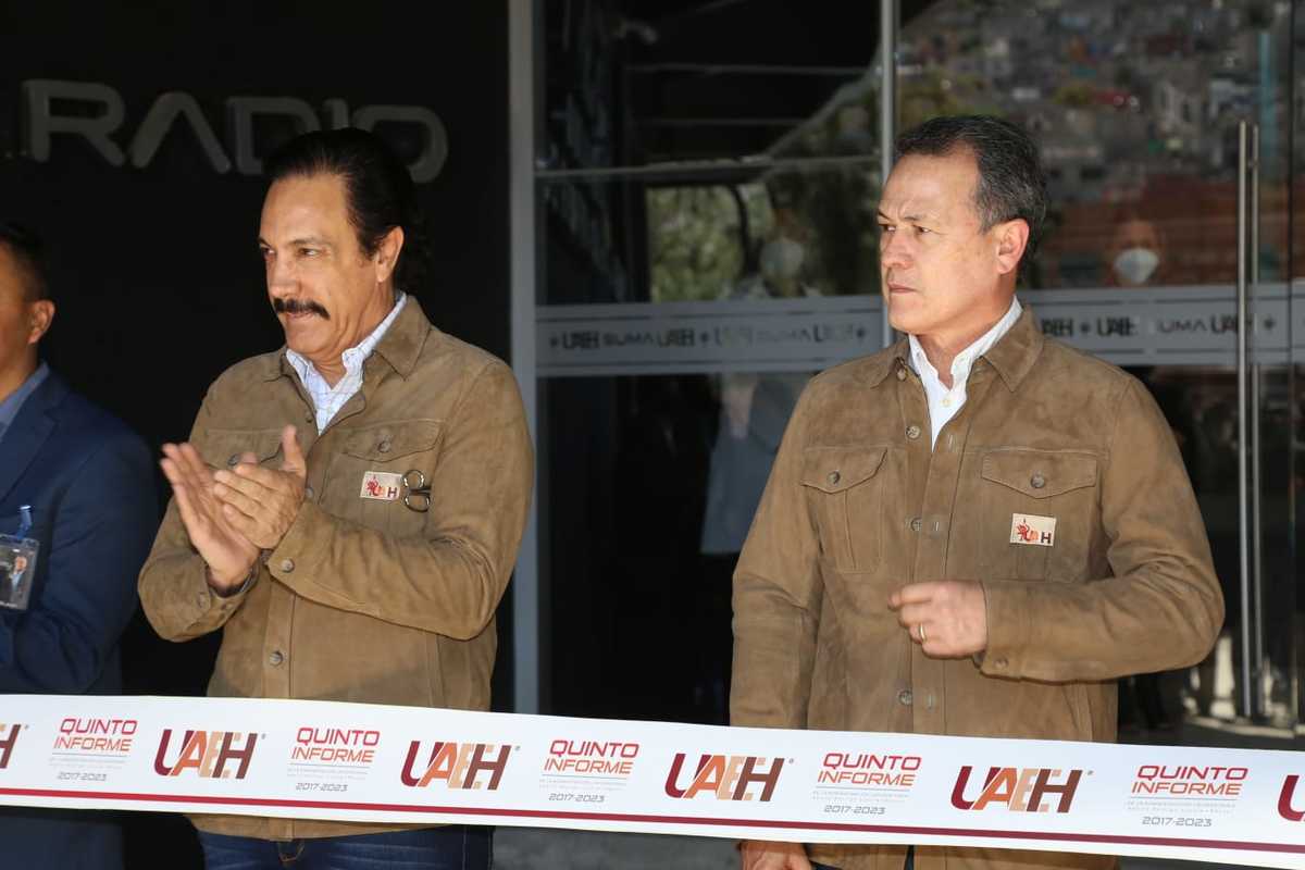 El gobernador Omar Fayad, estuvo presente en la inauguración del Sistema Universitario de Medios Autónomos Televisión y Radio (Jorge Sánchez)