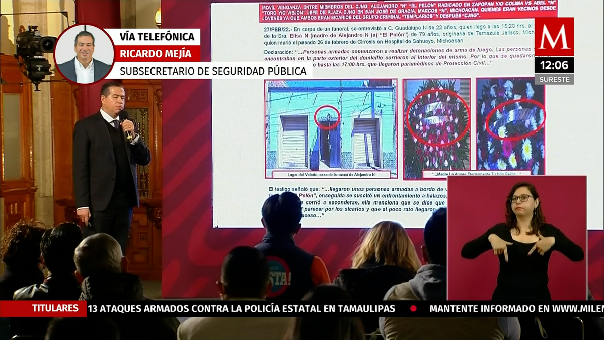 “No hay información sobre los cadáveres” informa Ricardo Mejía