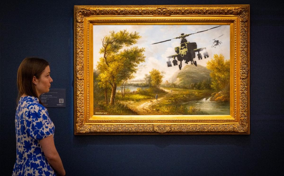 Vandalised Oil (Choppers) de Bansky | AFP.