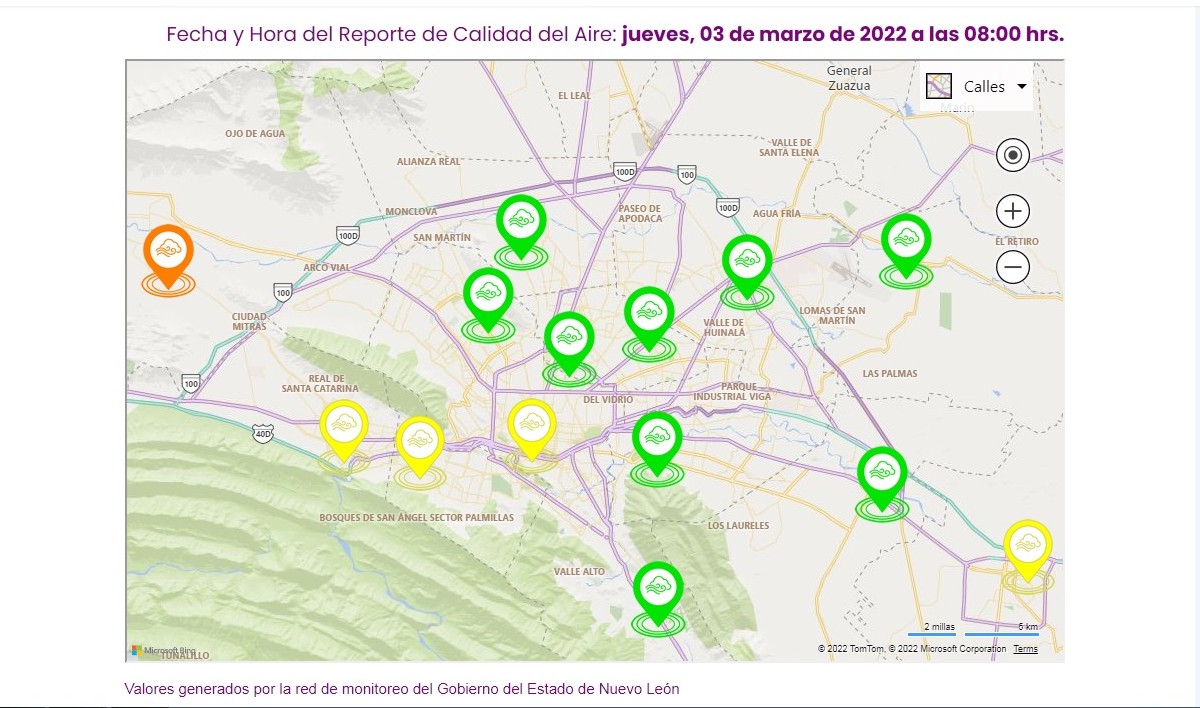 Calidad del aire en Monterrey. Foto: Especial.