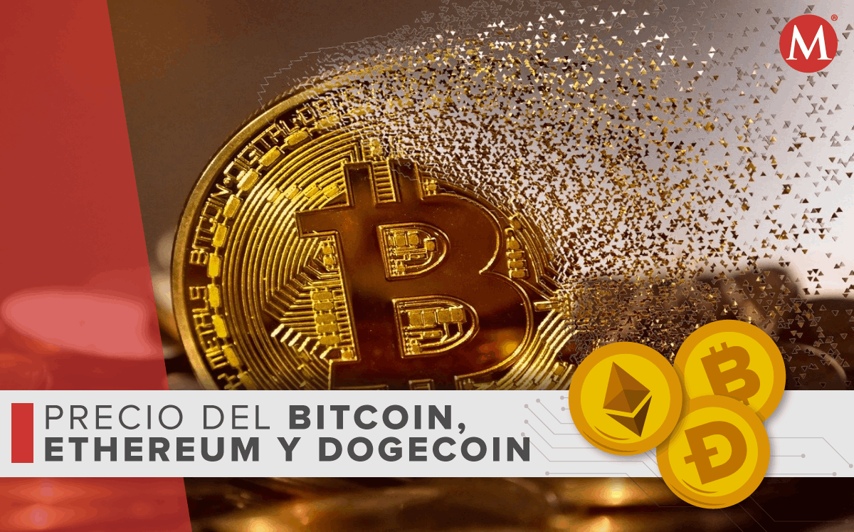 Bitcoin, Ethereum y Dogecoin | Foto: Archivo
