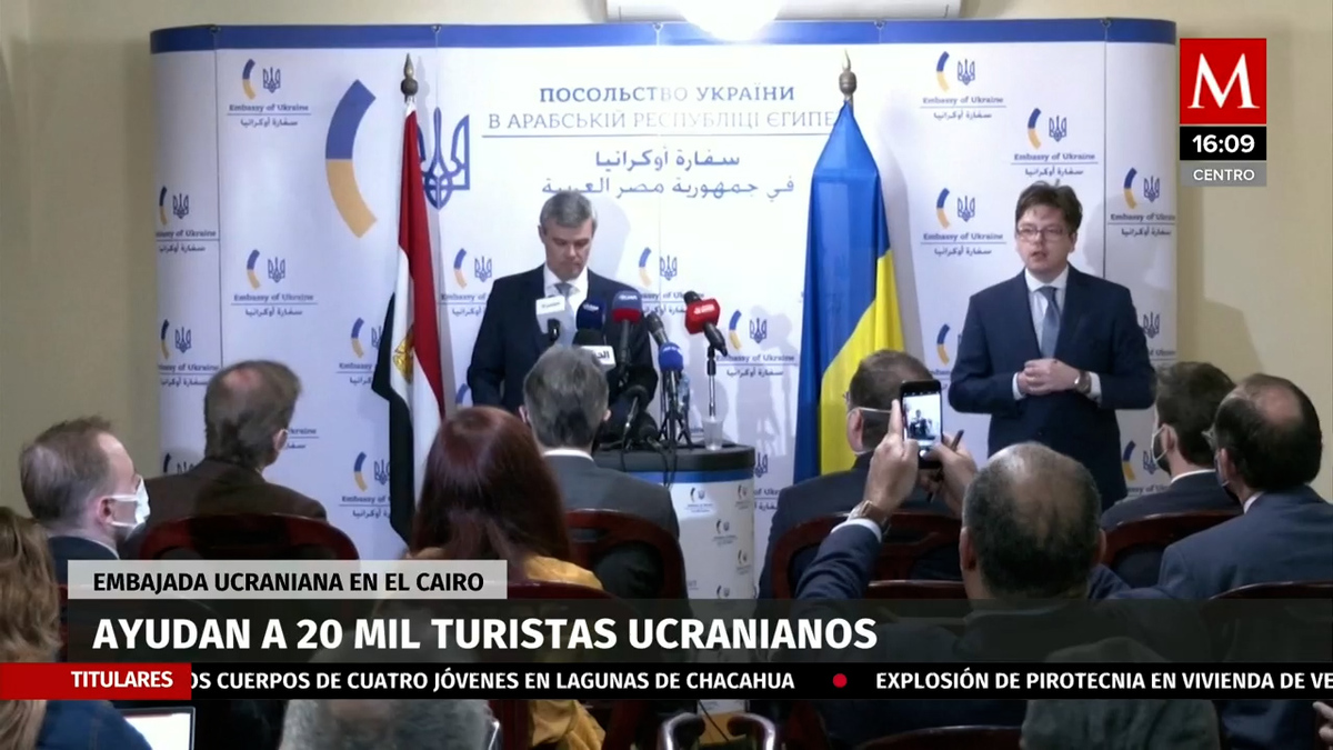 Embajada de Ucrania en El Cairo ayuda ucranianos a regresar a Europa