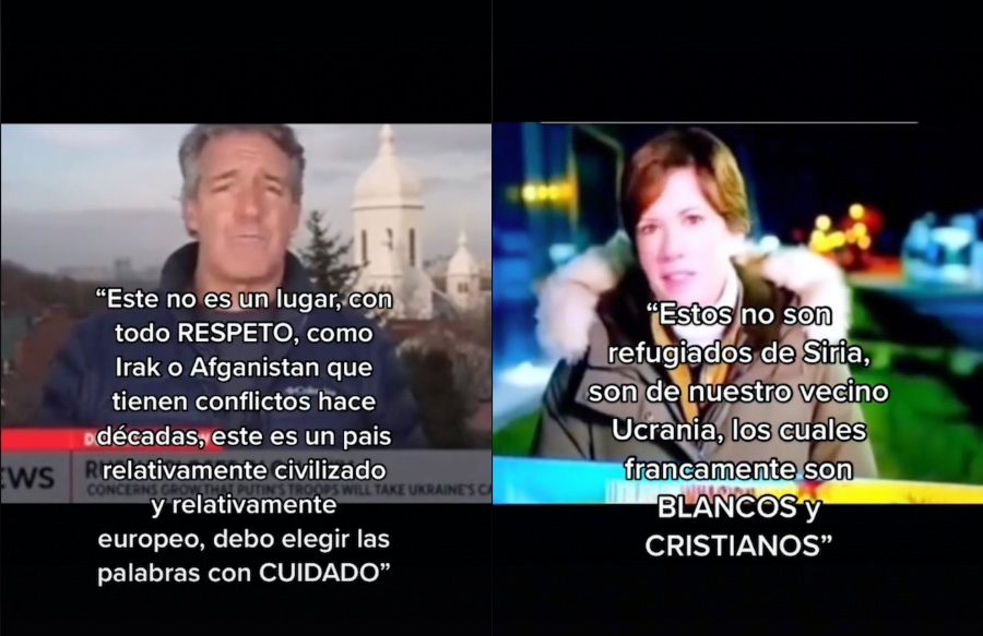 Reporteros se hacen virales por comentarios racistas en Ucrania