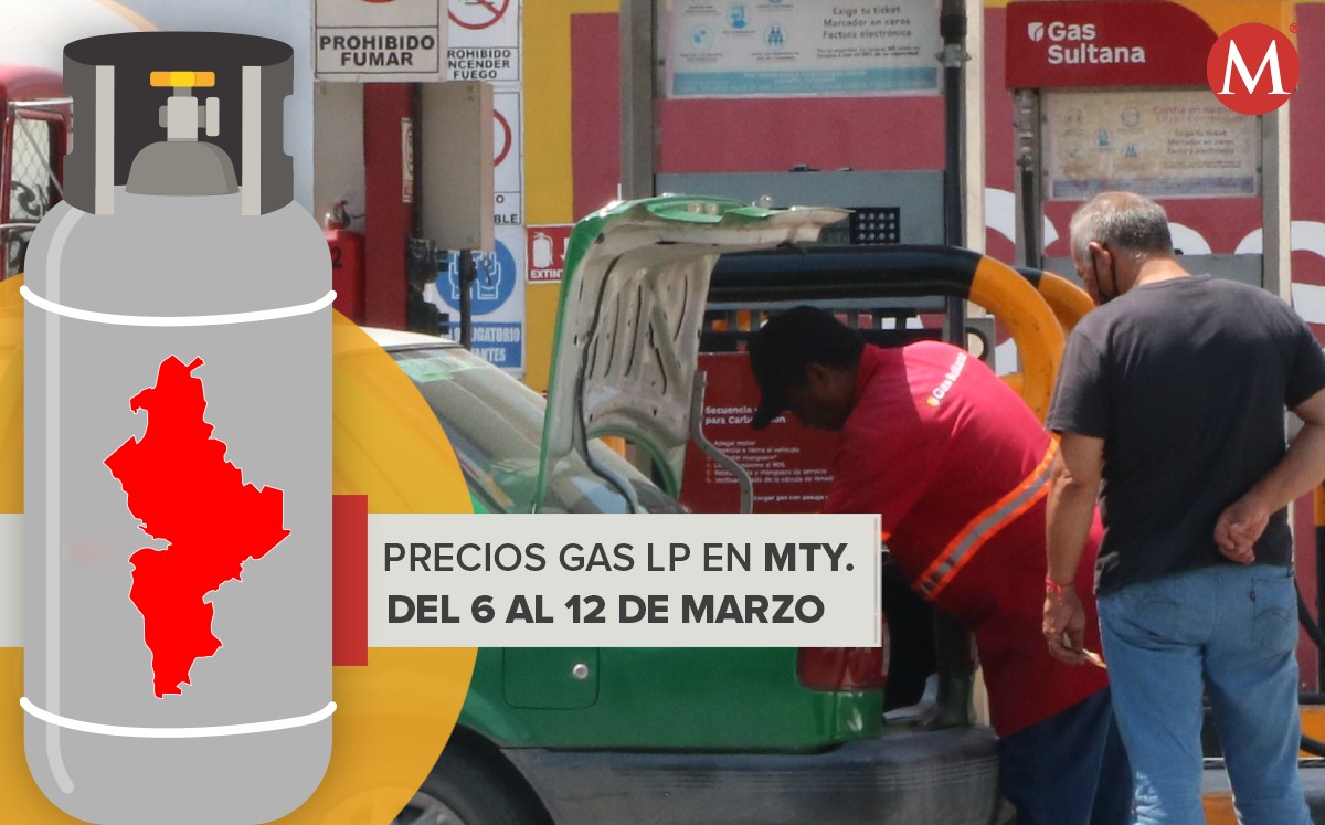 Precios del gas LP en Nuevo León del 6 al 12 de marzo. Foto: Leonel Rocha.