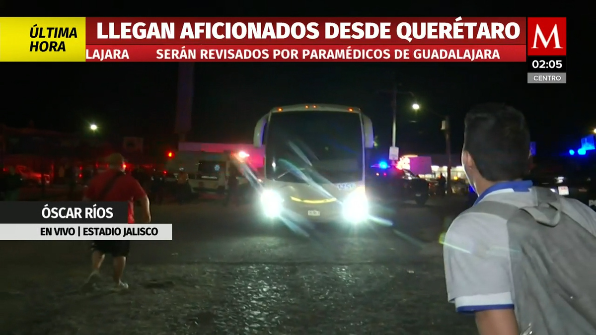 Camiones del Atlas arribaron a Guadalajara tras los disturbios