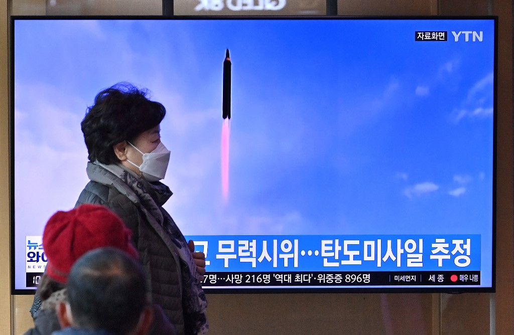 Corea del Norte ha estado realizando varios lanzamientos de proyectiles en dos meses. (AFP)