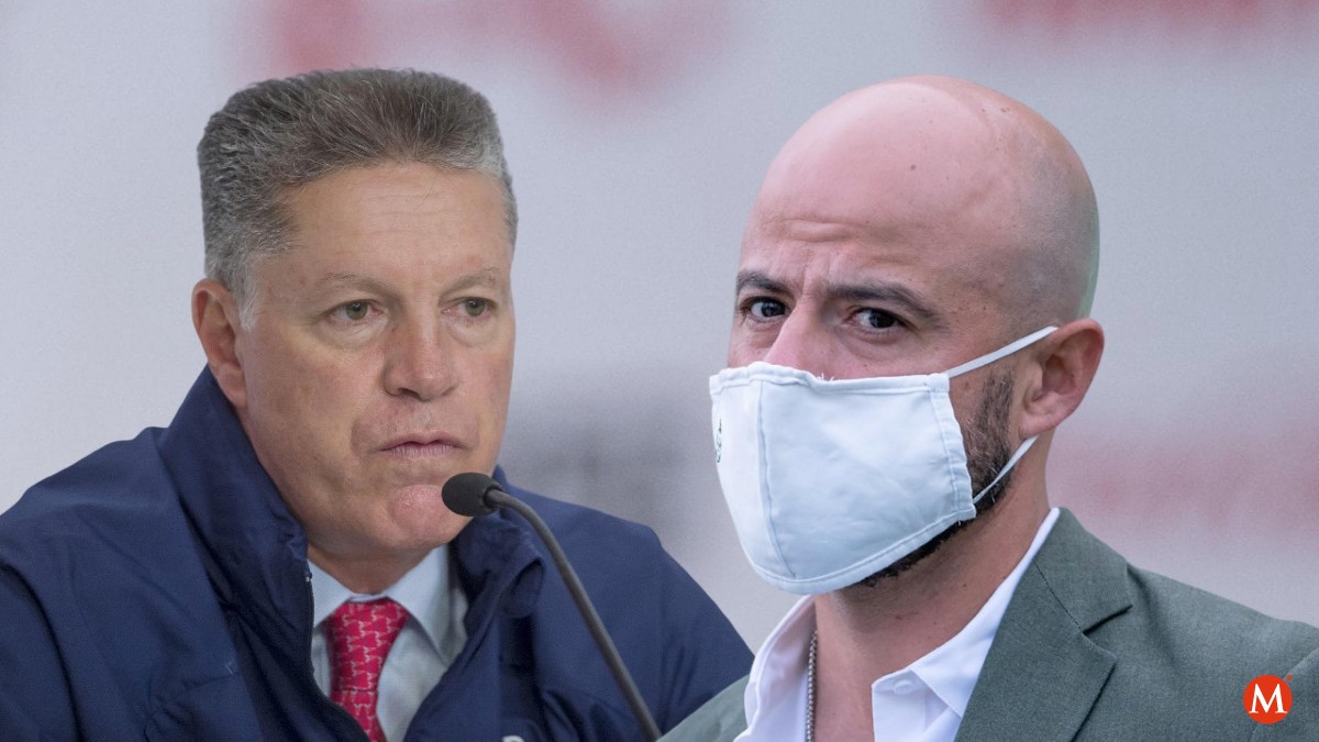 Dante Elizondo y Ricardo Peláez, presidentes ejecutivos de Santos y Chivas respectivamente.